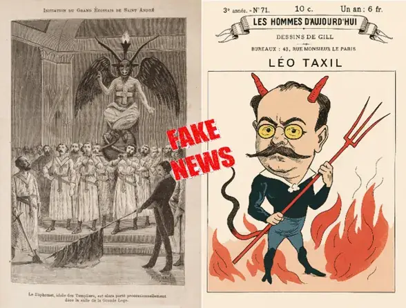 Leo Taxil conferencia de prensa 1897 fraude masonería